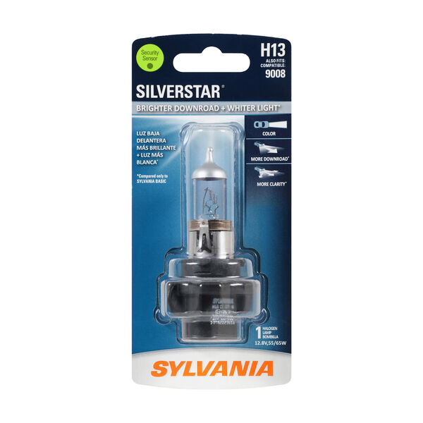 SYLVANIA H13 SilverStar Halogen Headlight Bulb, 1 Pack, , hi-res