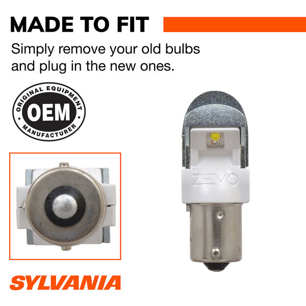 SYLVANIA 1141 WHITE ZEVO LED Mini , 2 Pack, , hi-res