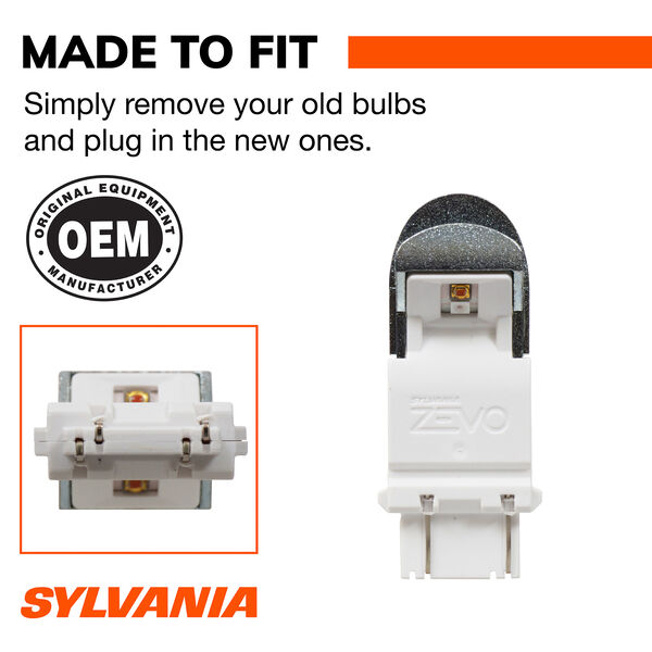 SYLVANIA 4114 RED ZEVO LED Mini Bulb, 2 Pack, , hi-res
