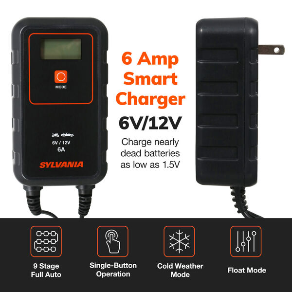 SYLVANIA Smart Charger - 6 Amp