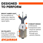 SYLVANIA 1156A AMBER ZEVO LED Mini, 2 Pack, , hi-res
