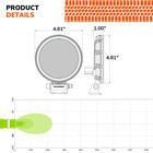 SYLVANIA Rugged 4 Inch LED Pod Round - FLood, , hi-res