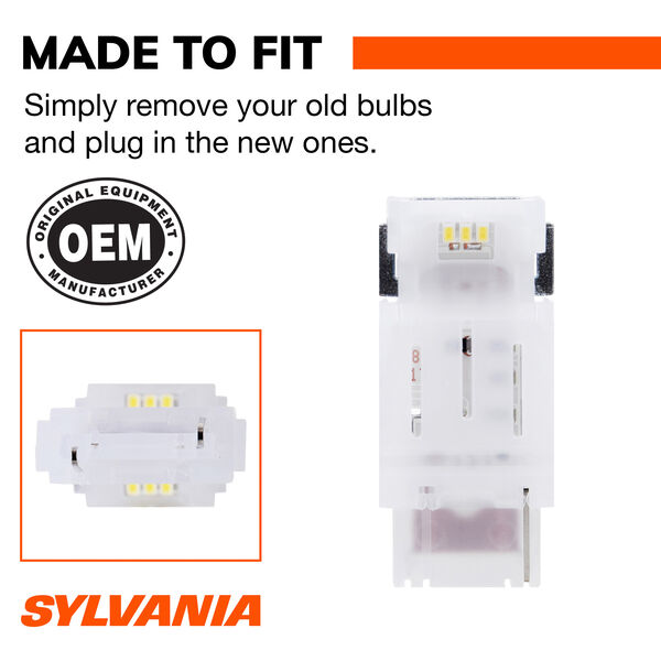 SYLVANIA 3155 WHITE SYL LED Mini Bulb, 2 Pack, , hi-res