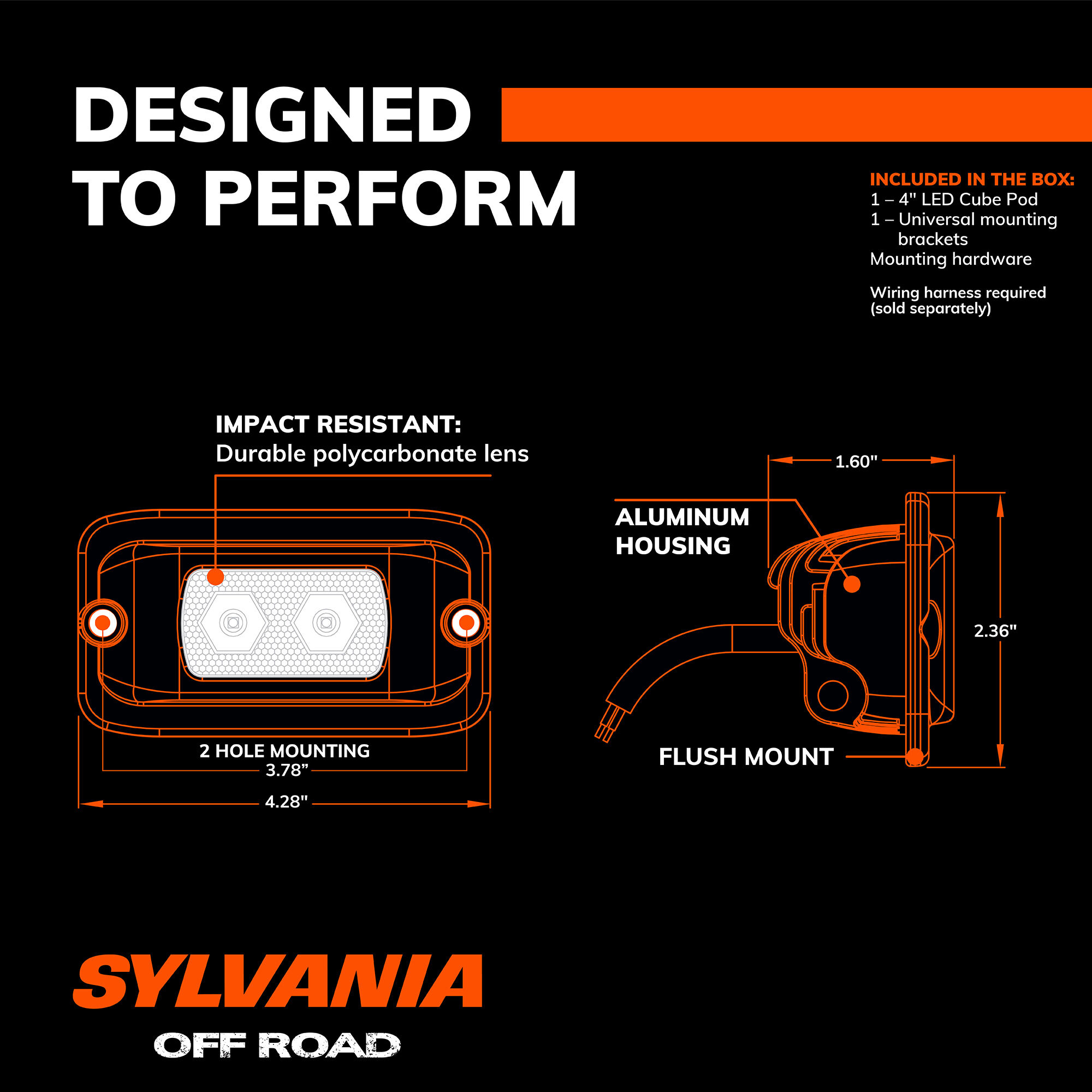 Sylvania flush mount led top