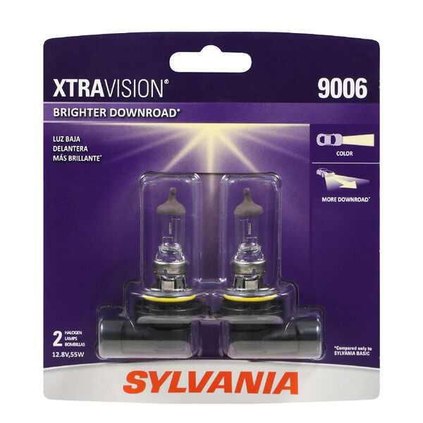 SYLVANIA 9006 XtraVision Halogen Headlight Bulb, 2 Pack, , hi-res