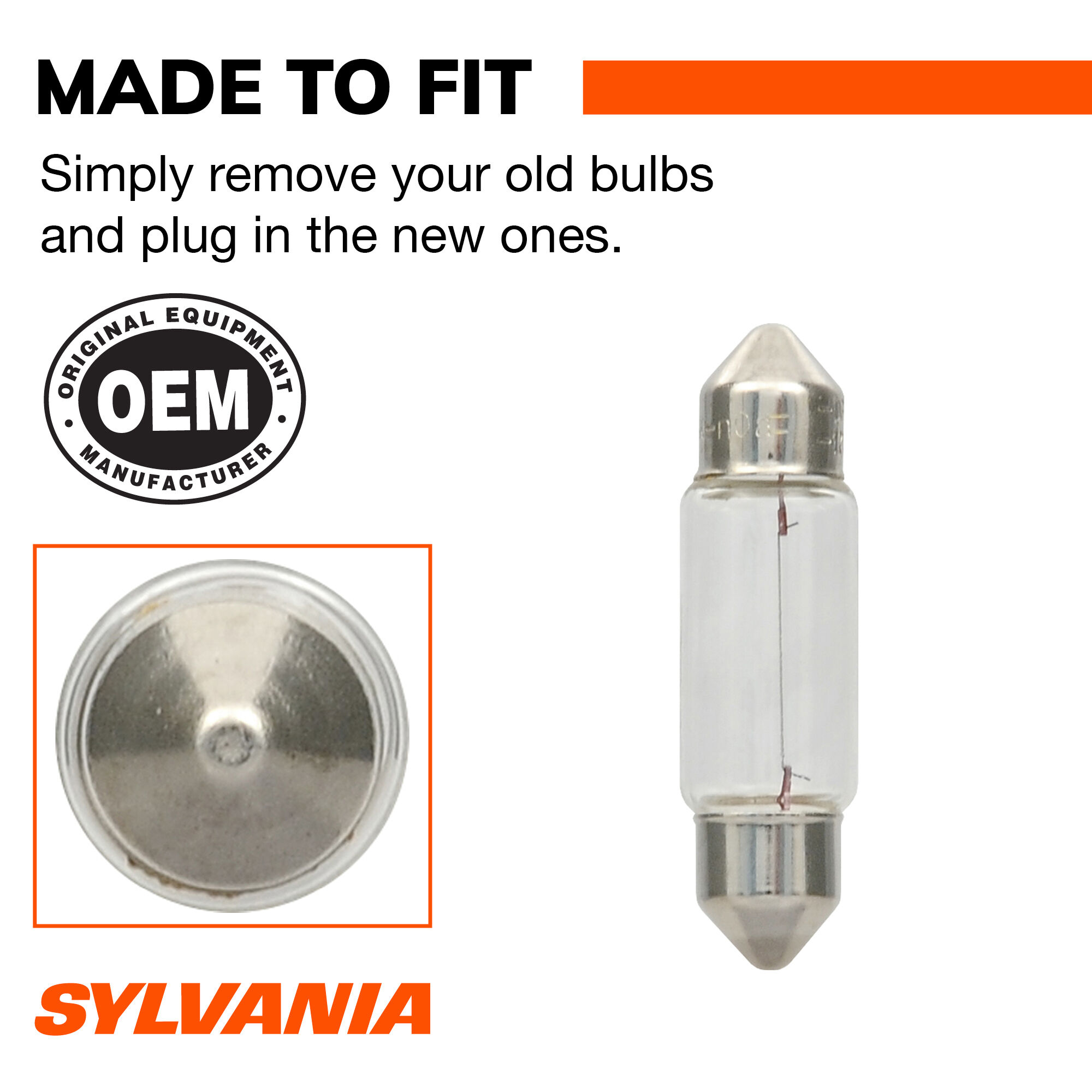 SYLVANIA 6418 Long Life Mini Bulb, 2 Pack