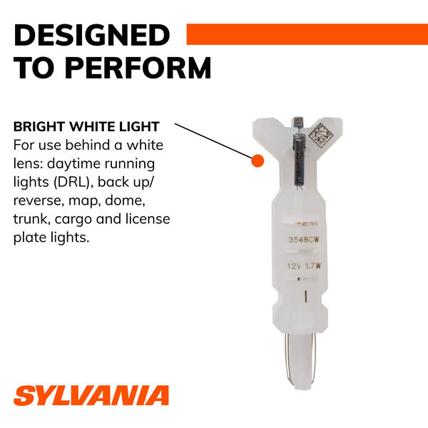 SYLVANIA 4157 WHITE SYL LED Mini Bulb, 2 Pack, , hi-res