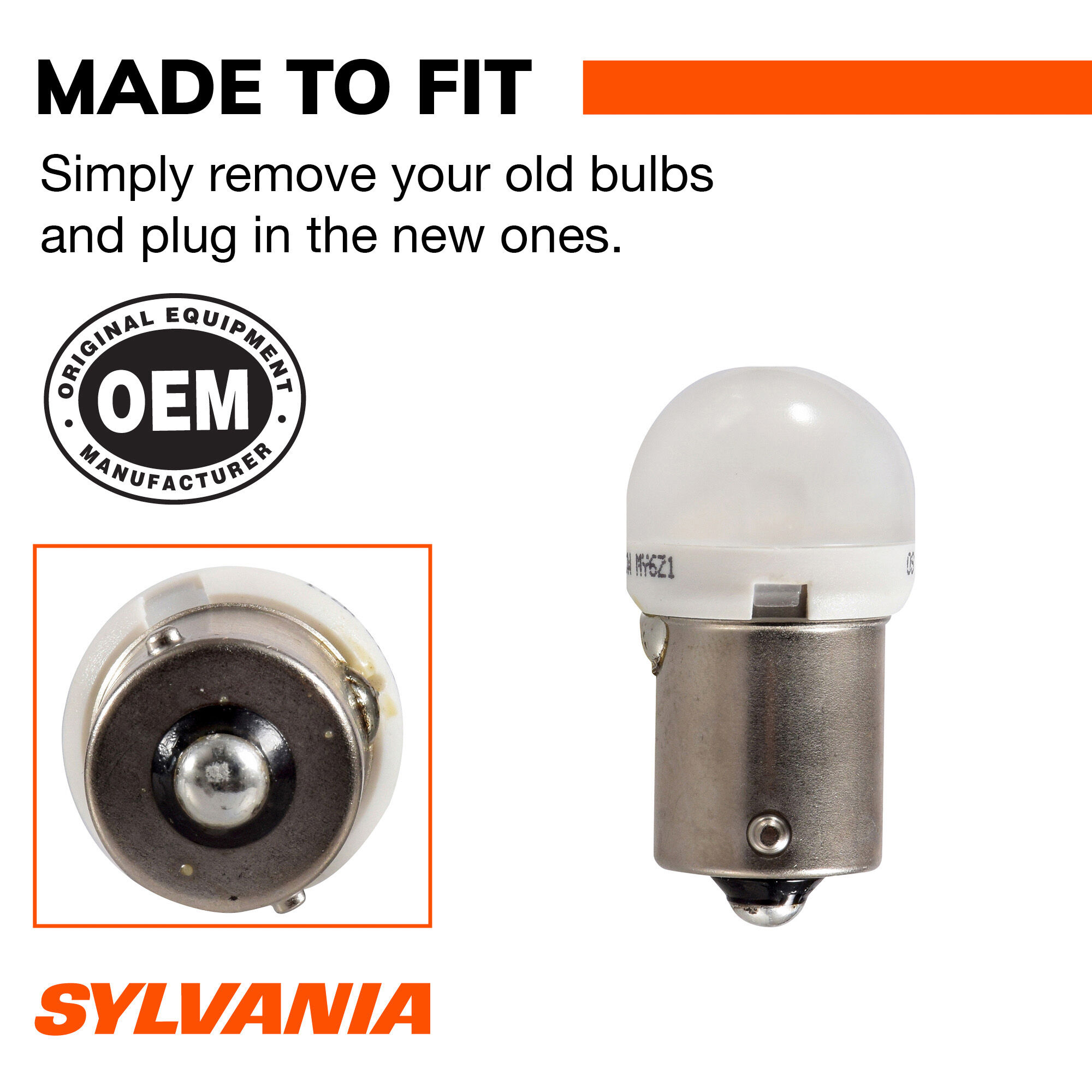 SYLVANIA 5008 WHITE LED Mini Bulb, 2 Pack