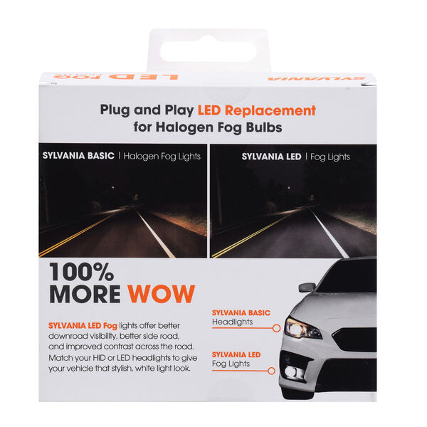 SYLVANIA H8 ZEVO LED Fog Bulb, 2 Pack, , hi-res