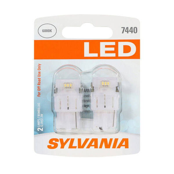 SYLVANIA 7440 WHITE SYL LED Mini Bulb, 2 Pack, , hi-res