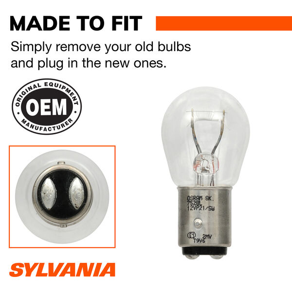 SYLVANIA 7528 Long Life Mini Bulb, 2 Pack, , hi-res