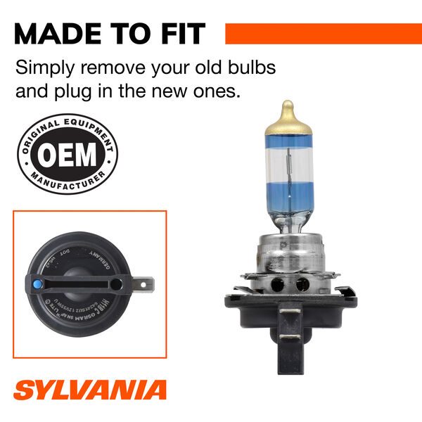 SYLVANIA H11B SilverStar ULTRA Halogen Headlight Bulb, 1 Pack, , hi-res