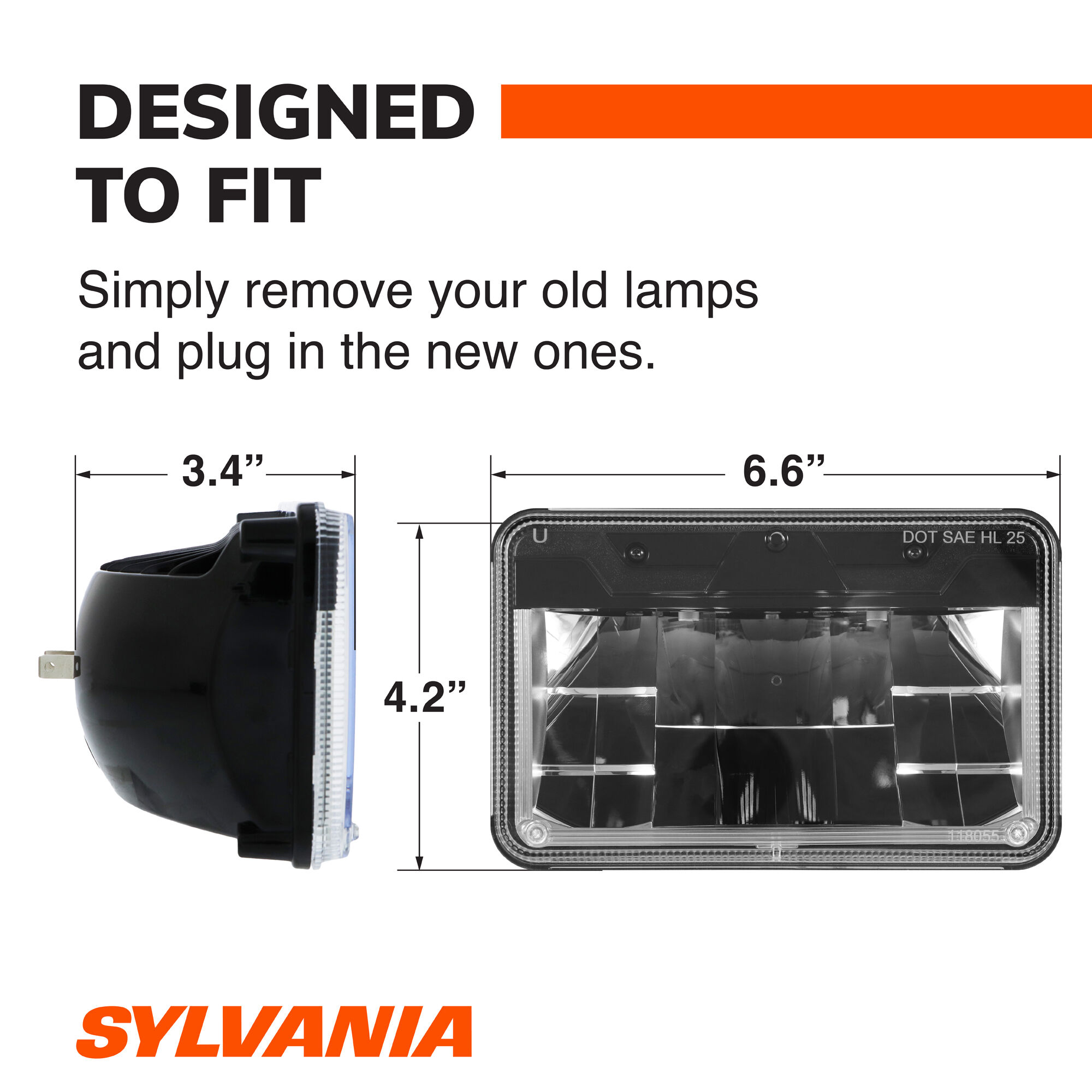 SYLVANIA H4651 LED Sealed Beam Headlight, 1 Pack