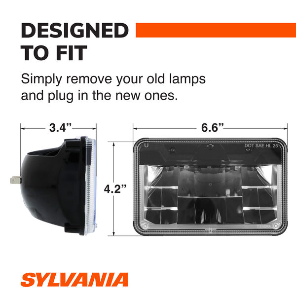 SYLVANIA H4651 LED Sealed Beam Headlight, 1 Pack, , hi-res