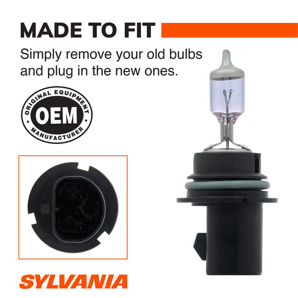 SYLVANIA 9004 SilverStar Halogen Headlight Bulb, 2 Pack, , hi-res