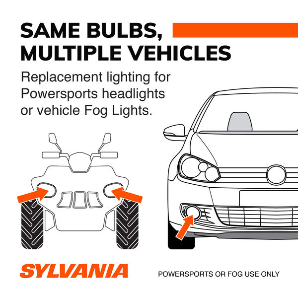 BEAMTECH H7 LED Bulb, Powersports LED Bulbs for ATV UTV Fanless In Line  6500K Xenon White Halogen Replacement