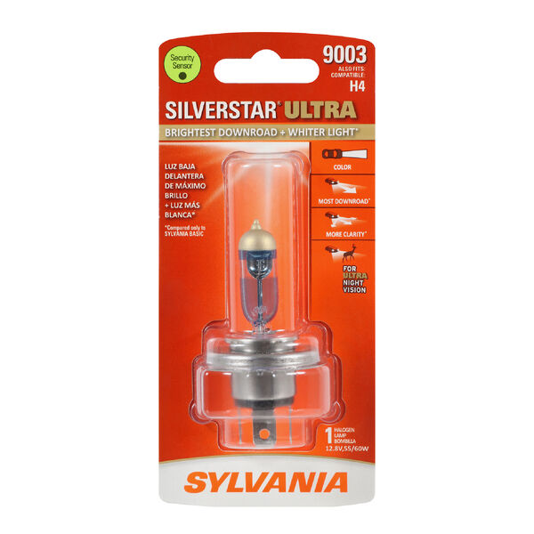 SYLVANIA 9003 SilverStar ULTRA Halogen Headlight Bulb, 1 Pack, , hi-res