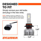 SYLVANIA 9006 LED Powersports & Fog Bulb, 2 Pack, , hi-res