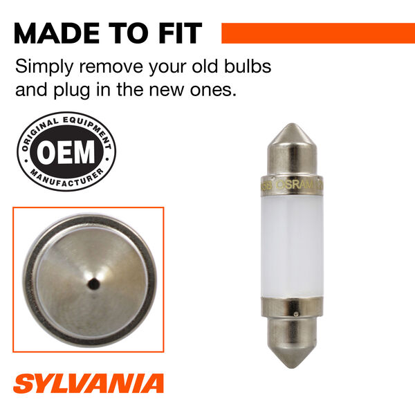 SYLVANIA 578 WHITE ZEVO LED Mini, 1 Pack, , hi-res