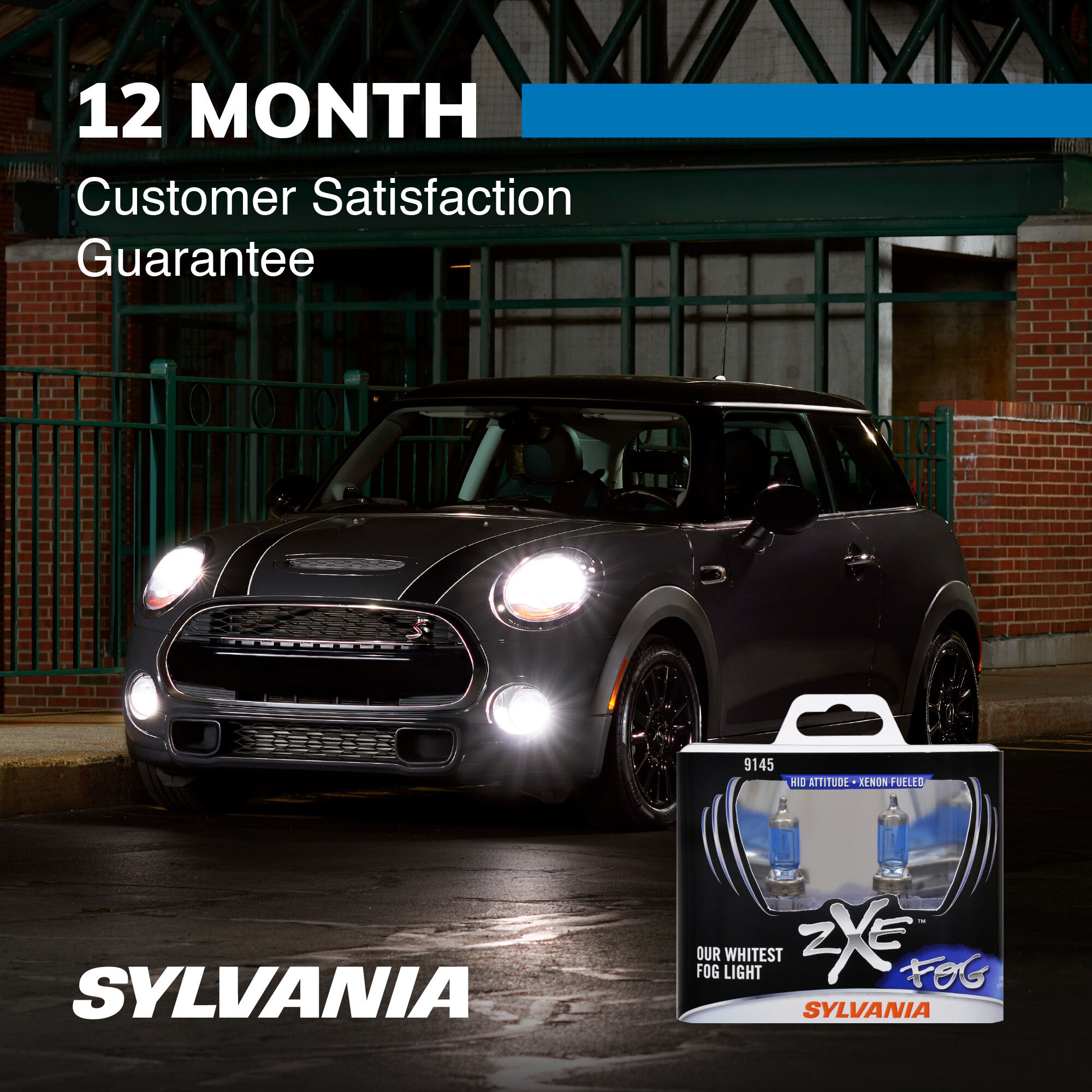 SYLVANIA 9145 SilverStar zXe Halogen Fog Bulb, 2 Pack
