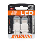 SYLVANIA 4157R RED ZEVO LED Mini, 2 Pack, , hi-res