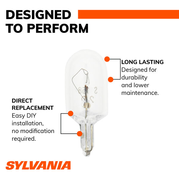 SYLVANIA 194 Long Life Mini Bulb, 2 Pack, , hi-res