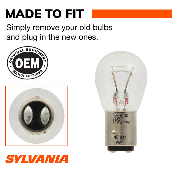 SYLVANIA 7225 Long Life Mini Bulb, 2 Pack, , hi-res