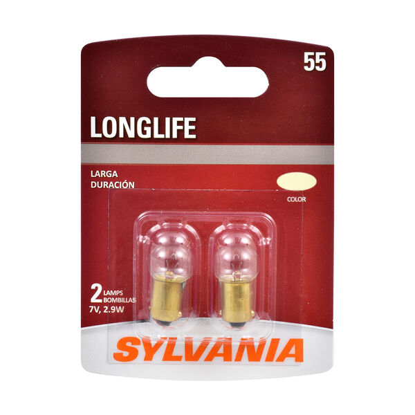 SYLVANIA 55 Long Life Mini Bulb, 2 Pack, , hi-res