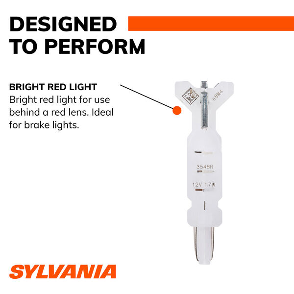 SYLVANIA 4157R RED SYL LED Mini Bulb, 2 Pack, , hi-res