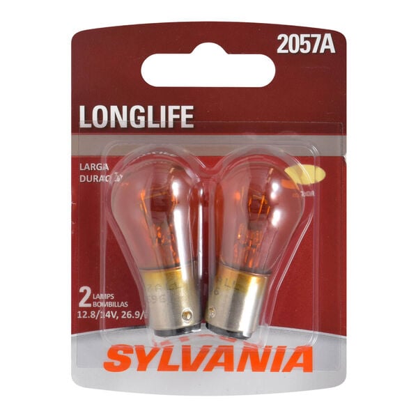 SYLVANIA 2057A Long Life Mini Bulb, 2 Pack, , hi-res