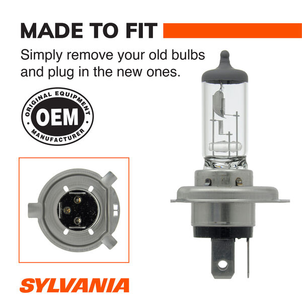 SYLVANIA 9003 XtraVision Halogen Headlight Bulb, 1 Pack, , hi-res