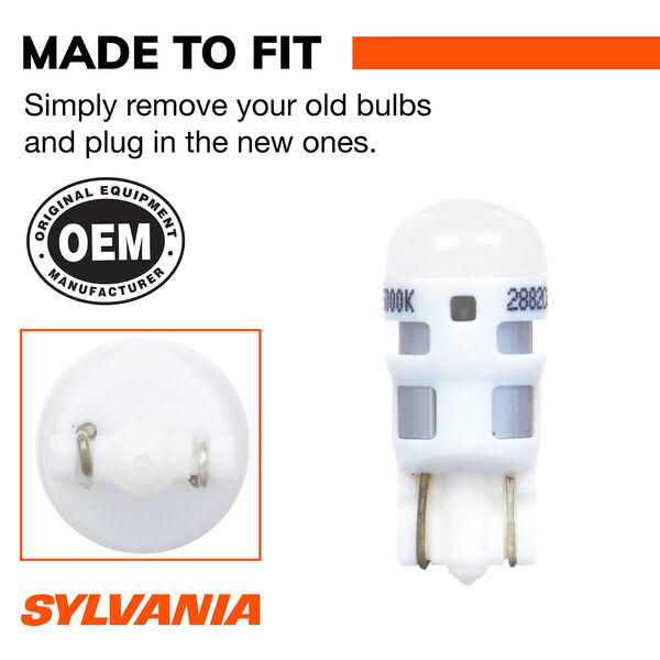 SYLVANIA 2825 WHITE ZEVO LED Mini, 1 Pack, , hi-res