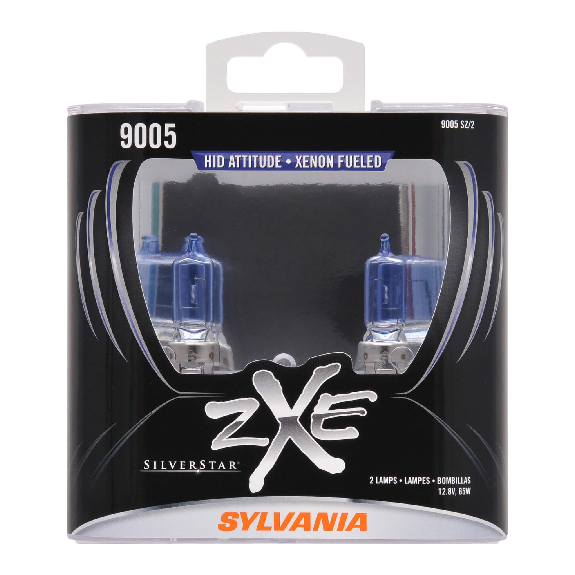 SYLVANIA 9005 SilverStar zXe Halogen Headlight Bulb, 2 Pack