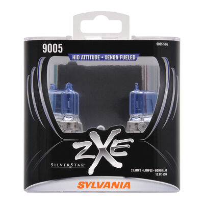 SYLVANIA 9005 SilverStar zXe Halogen Headlight Bulb, 2 Pack