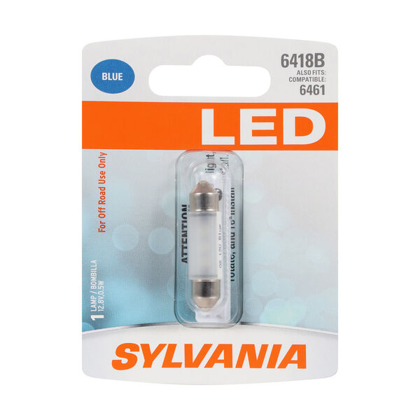 SYLVANIA 6418 BLUE LED Mini Bulb, 1 Pack, , hi-res