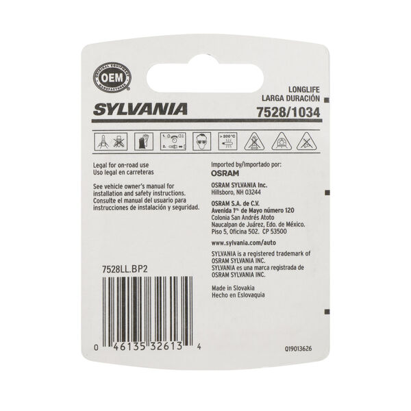 SYLVANIA 7528 Long Life Mini Bulb, 2 Pack, , hi-res