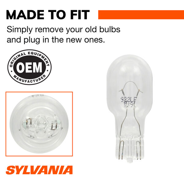 SYLVANIA 922 Long Life Mini Bulb, 2 Pack, , hi-res