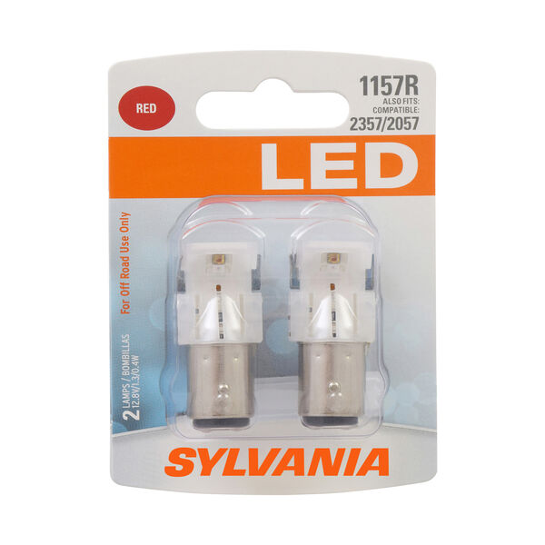 SYLVANIA 1157R RED SYL LED Mini Bulb, 2 Pack, , hi-res