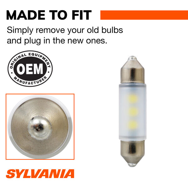 SYLVANIA 6418 WHITE SYL LED Mini Bulb, 1 Pack, , hi-res