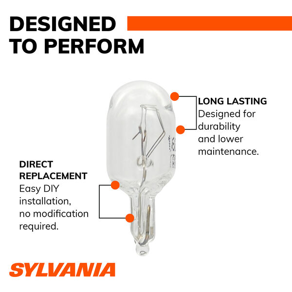 SYLVANIA 168 Long Life Mini Bulb, 2 Pack, , hi-res