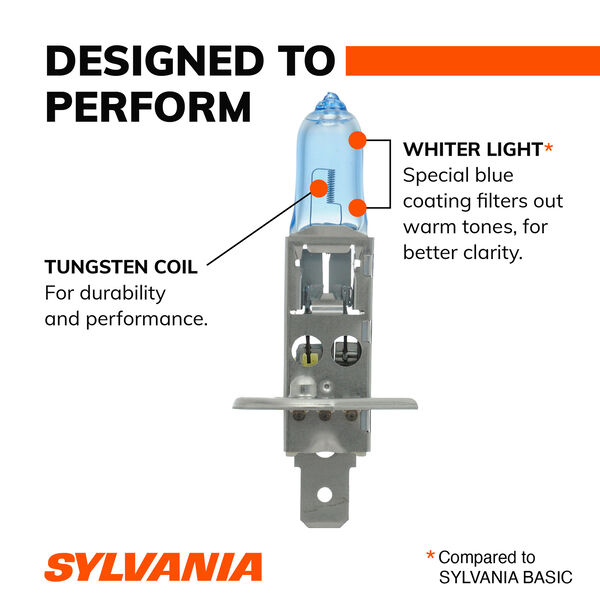 SYLVANIA H1 SilverStar Halogen Headlight Bulb, 1 Pack, , hi-res