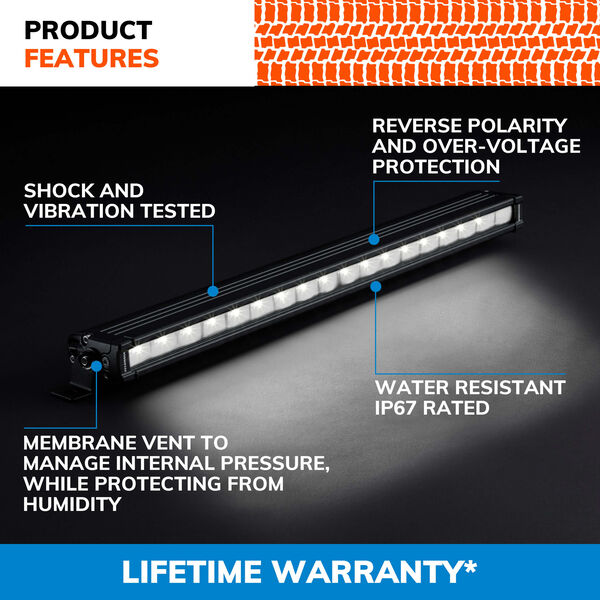 SYLVANIA Slim 20 Inch LED Light Bar - Spot, , hi-res