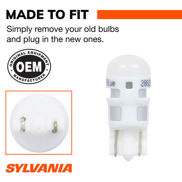 SYLVANIA 194B BLUE ZEVO LED Mini, 1 Pack, , hi-res