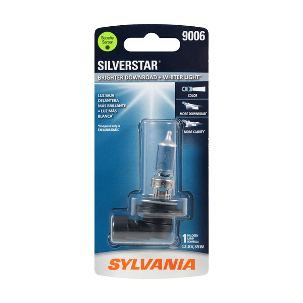 SYLVANIA 9006 SilverStar Halogen Headlight Bulb, 1 Pack, , hi-res