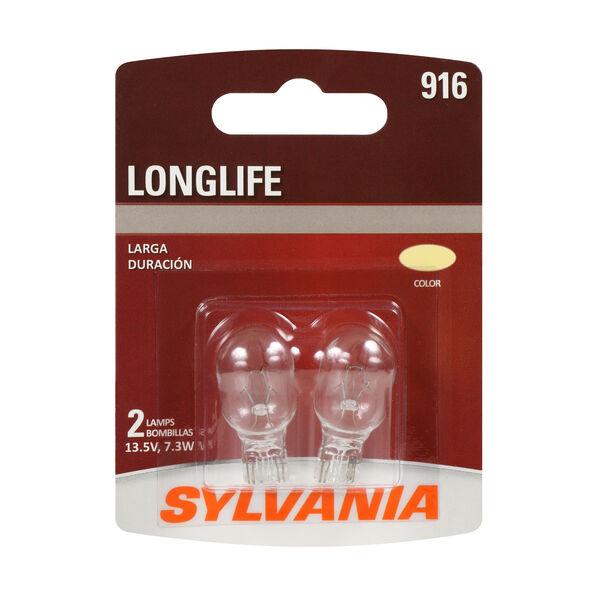SYLVANIA 916 Long Life Mini Bulb, 2 Pack, , hi-res