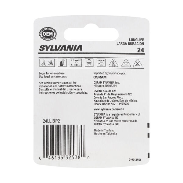SYLVANIA 24 Long Life Mini Bulb, 2 Pack, , hi-res
