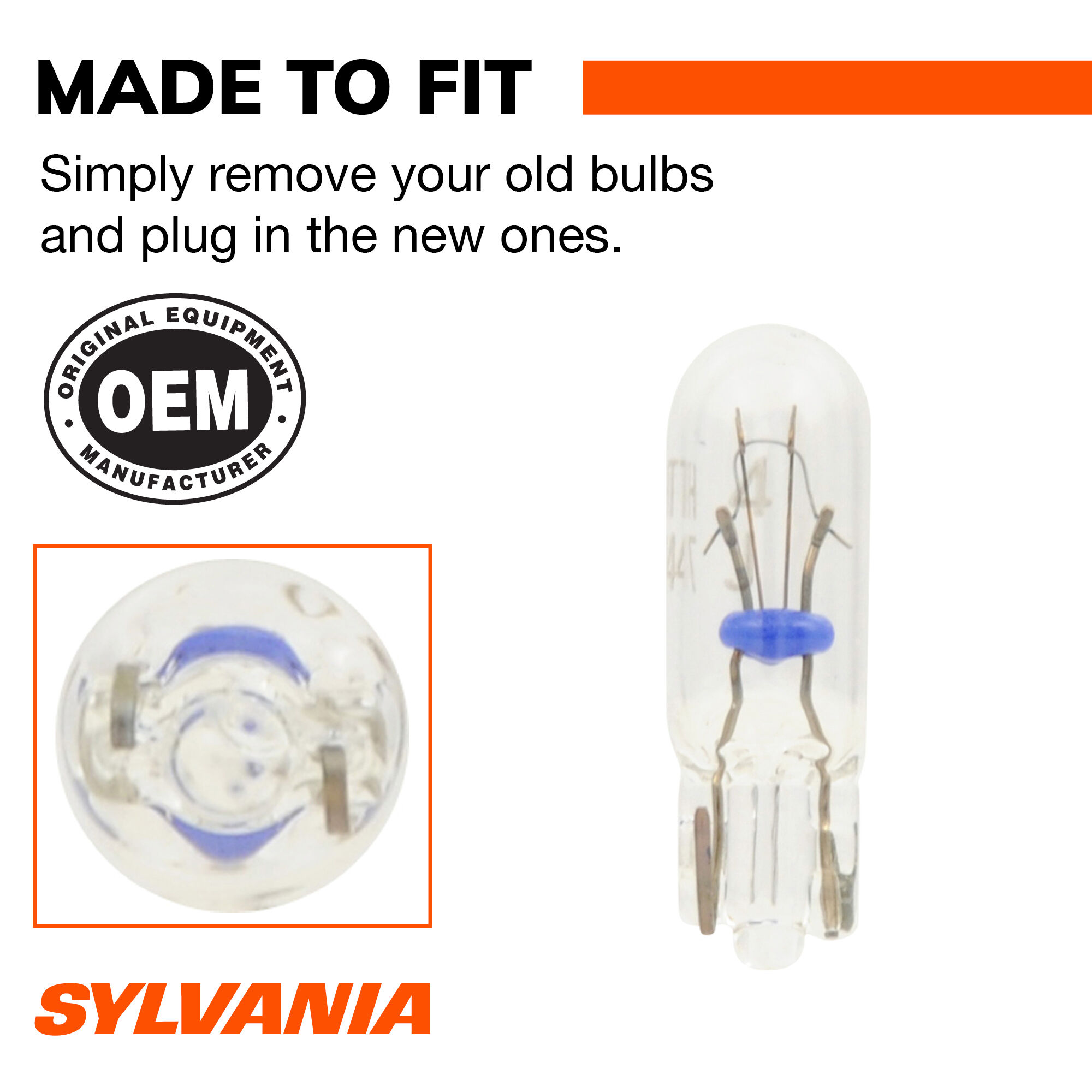 Sylvania PC74 Signal Bulb – Pack Of 10 Bulbs, OEM Replacement