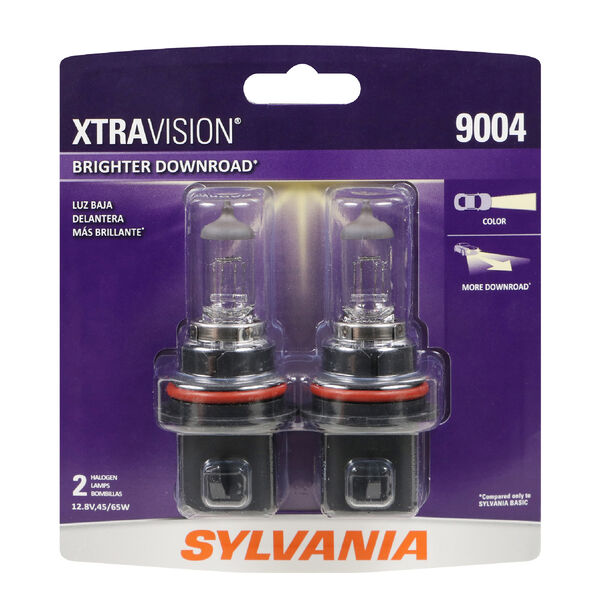 SYLVANIA 9004 XtraVision Halogen Headlight Bulb, 2 Pack, , hi-res