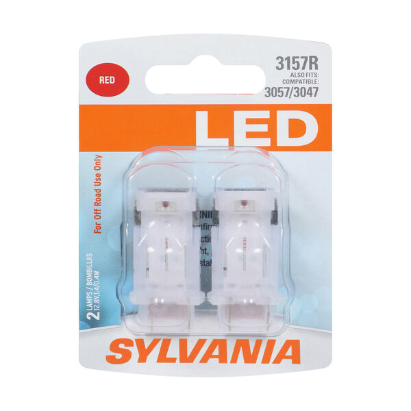 SYLVANIA 3157R RED SYL LED Mini Bulb, 2 Pack, , hi-res