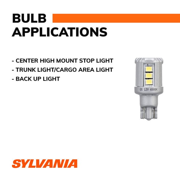 SYLVANIA 921 WHITE SYL LED Mini Bulb, 2 Pack